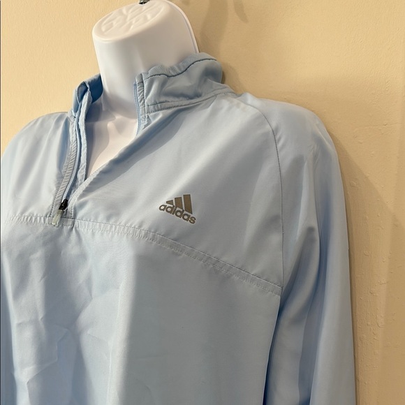 Adidas Light Blue Windbreaker Jacket- XL - Picture 3 of 7